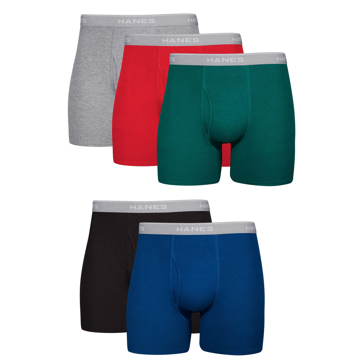 Cueca boxer masculina confortável em modelo, vista frontal