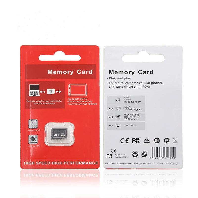 Cartão micro SD personalizado com logo OEM, corpo plástico, capacidades de 32GB a 256GB para tablet
