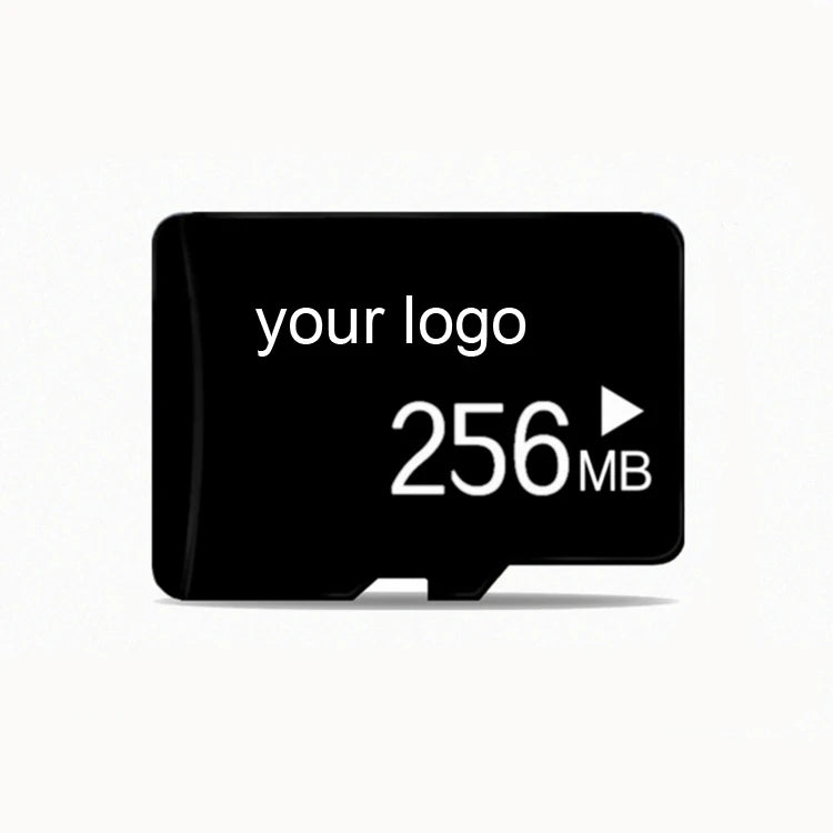 Cartão micro SD personalizado com logo OEM, corpo plástico, capacidades de 32GB a 256GB para tablet
