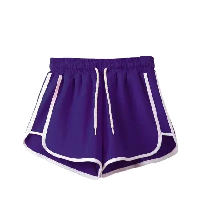 Shorts de verão femininos finos e soltos para corrida, academia e uso diário
