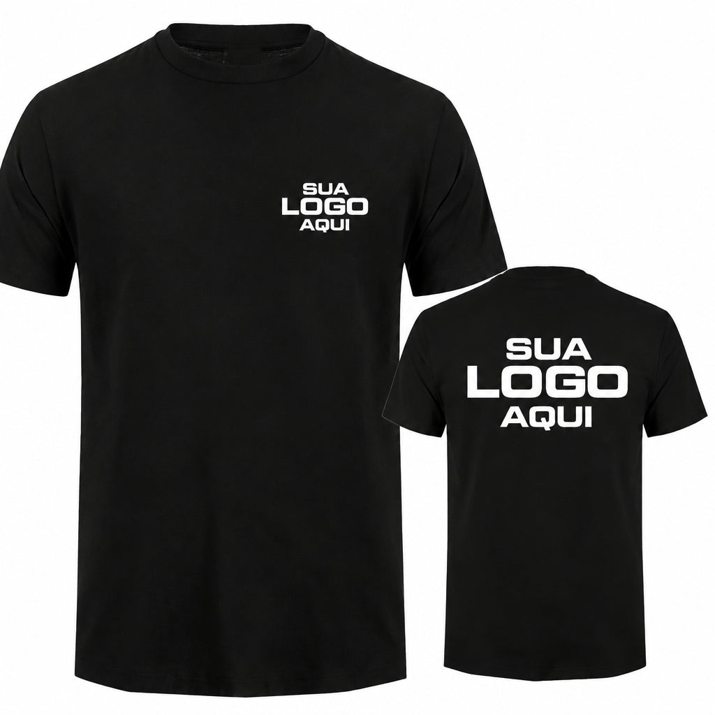 Camiseta masculina personalizada de algodão com texto e nome à sua escolha, design exclusivo