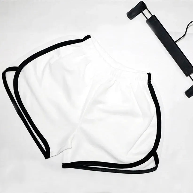 Shorts elásticos femininos soltos de secagem rápida para corrida e academia no verão