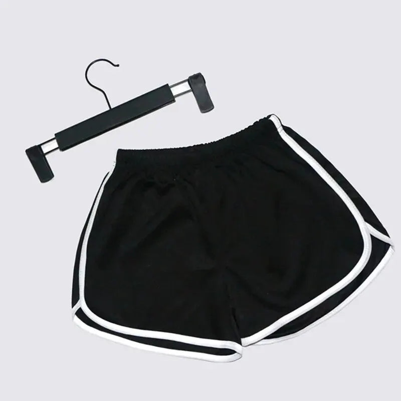 Shorts elásticos femininos leves e soltos para corrida, fitness e uso casual no verão