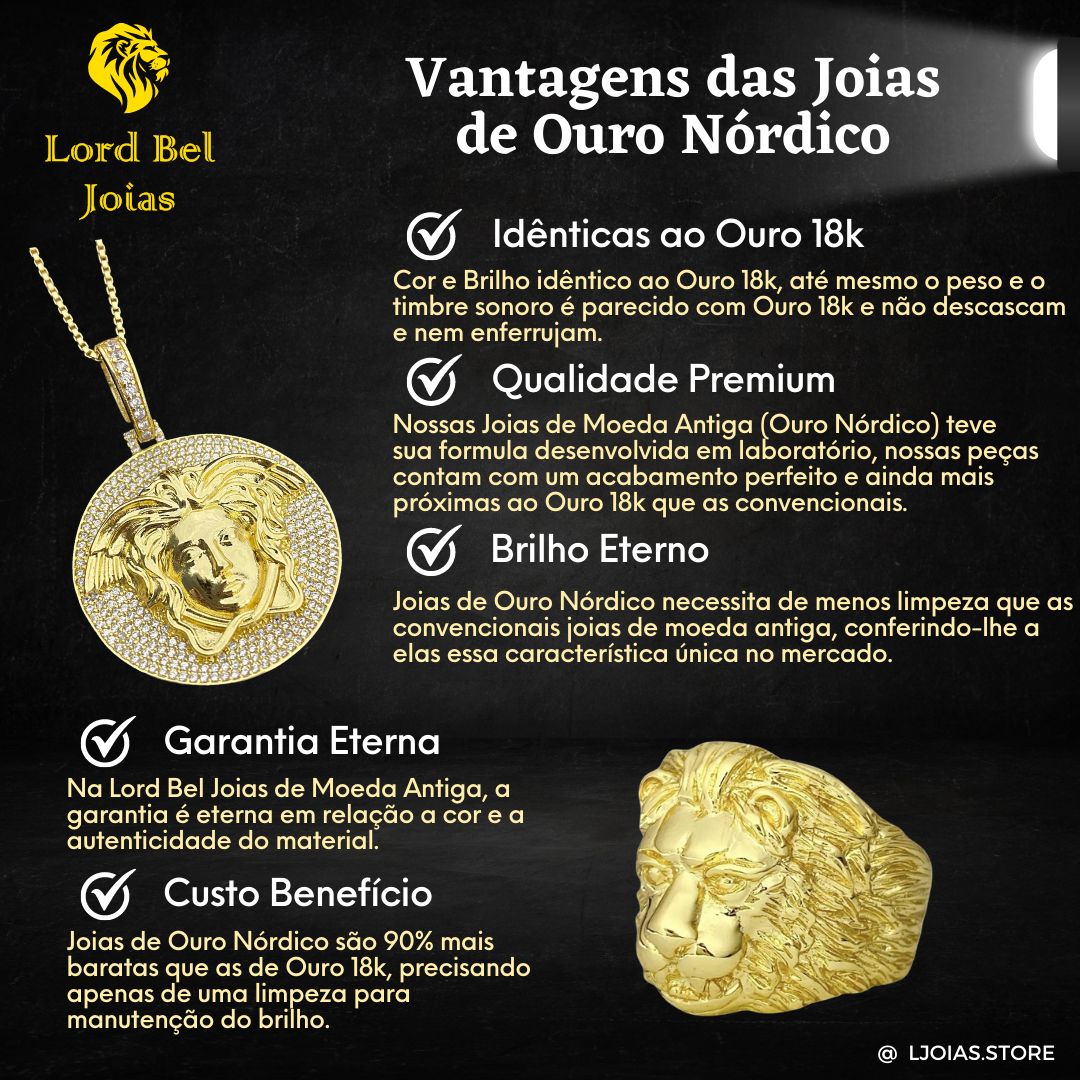 Conjunto de corrente e pulseira masculina com elo cadeado quina 15mm em aço inoxidável